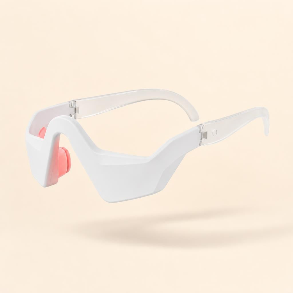 Masajeador de ojos 3D con luz roja, vista de producto